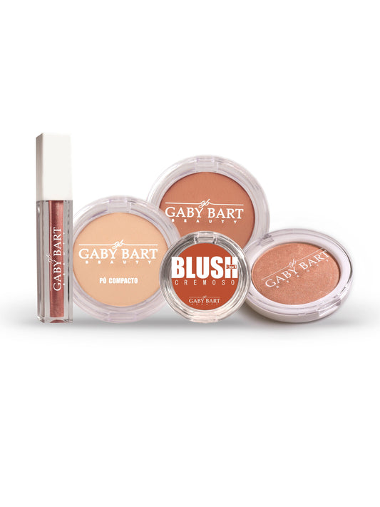 Kit de maquillaje de durazno